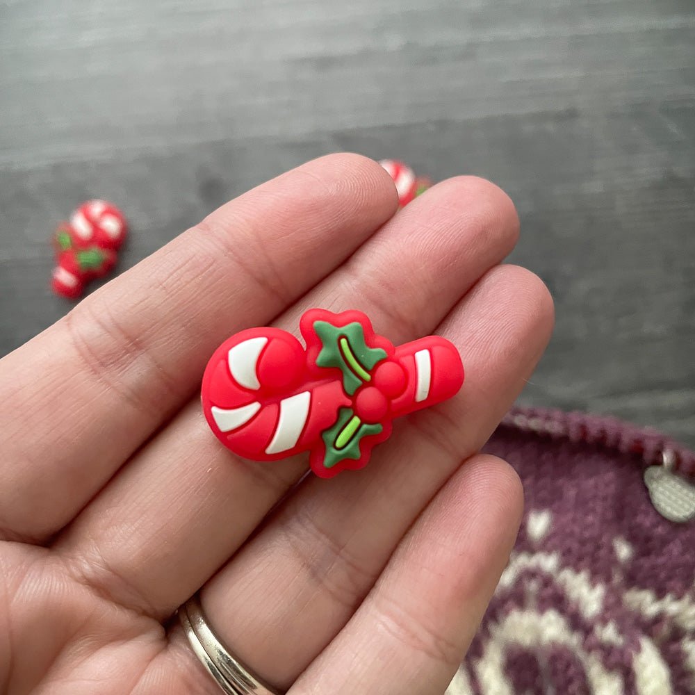 Candy Cane Needle Stoppers
