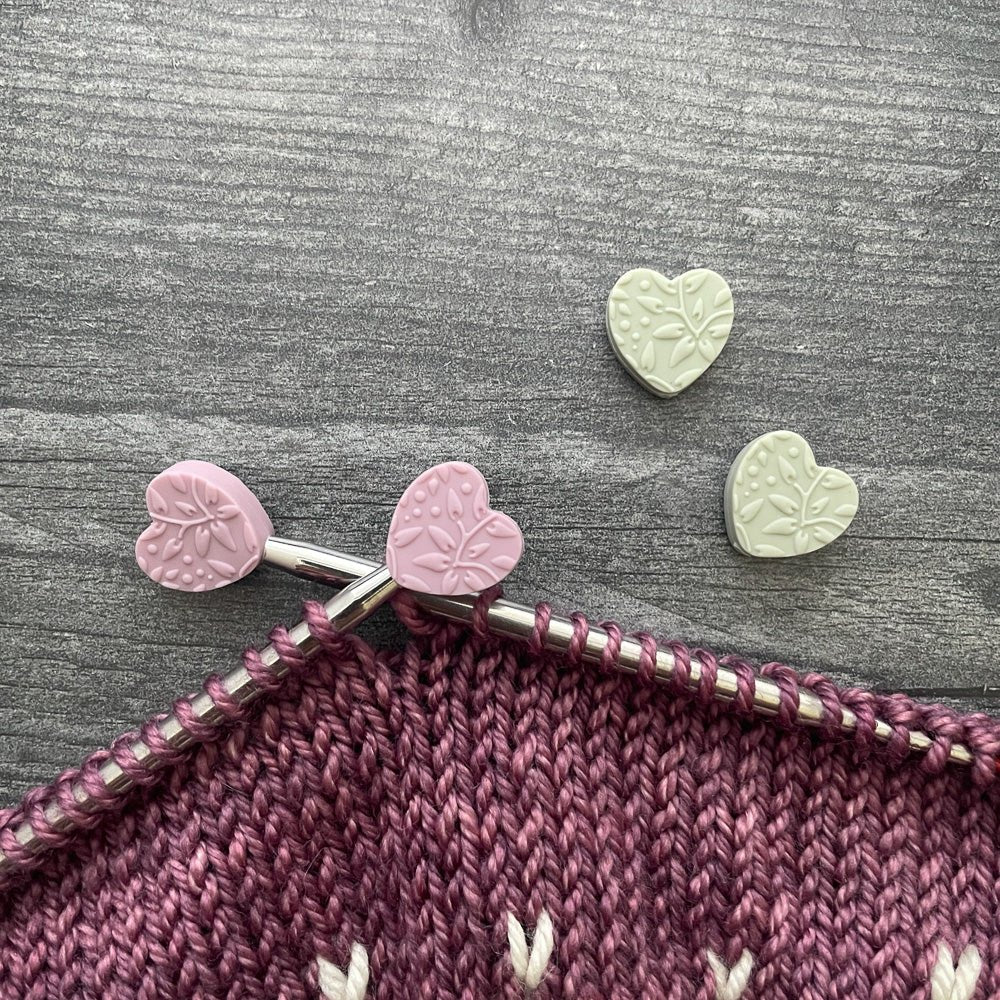 Floral Heart Needle Stoppers