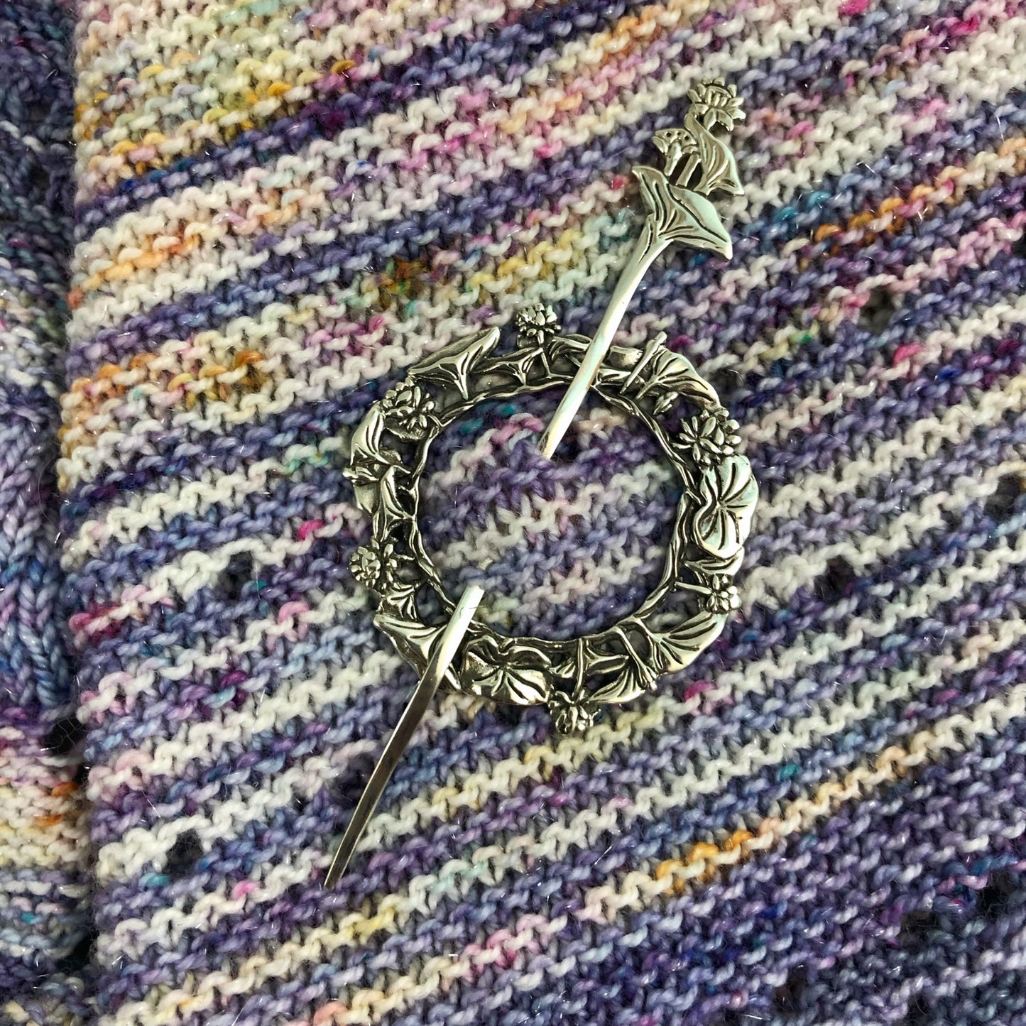 Lotus Garden Shawl Pin | JUL Designs