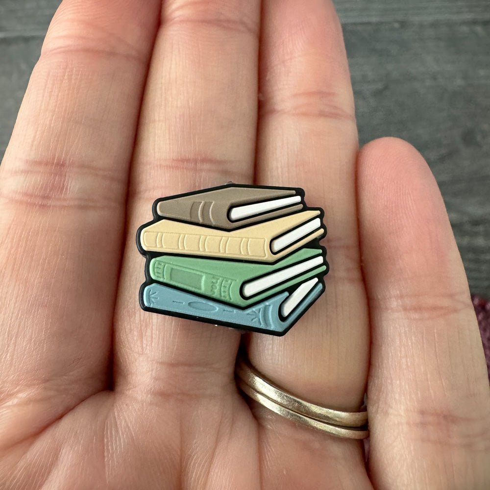 Stack of Books Needle Stoppers - Lofty Loops Yarns