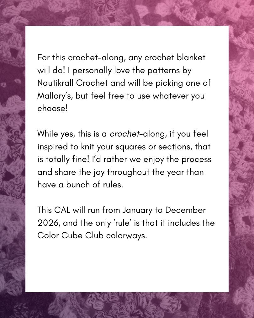 Color Cube Yarn Club 2026 | Monthly