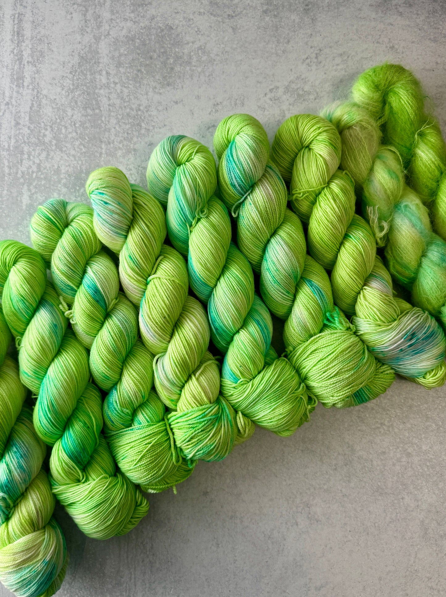OOAK Neon Green-Blue