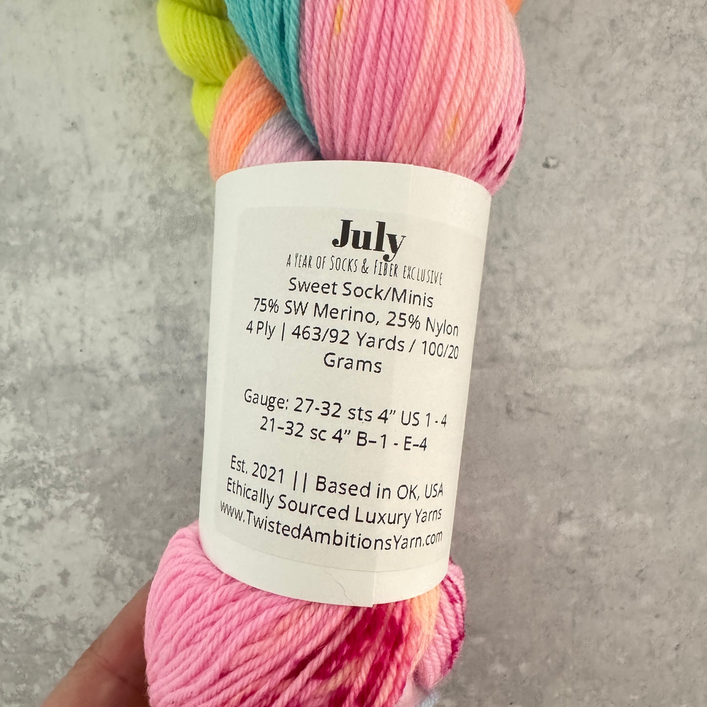 Twisted Ambitions Yarn "July" | Destash