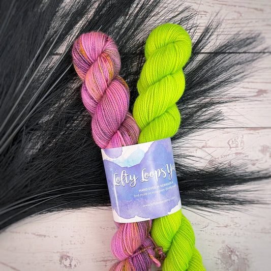 Witches Be Crazy & Ectoplasm | 50g Sock Sets - Lofty Loops Yarns